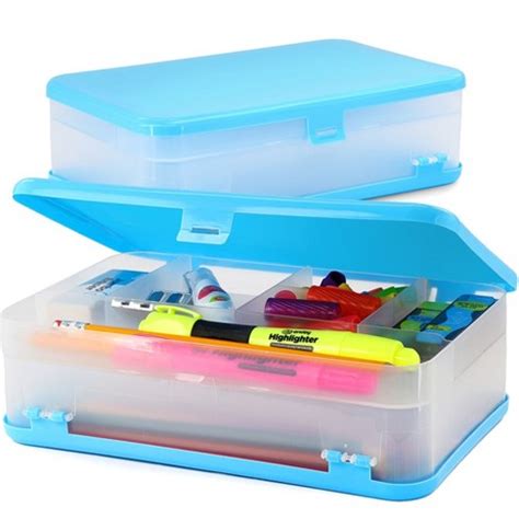 double layer metal pencil box|Double Deck Large Pencil Box : Target.